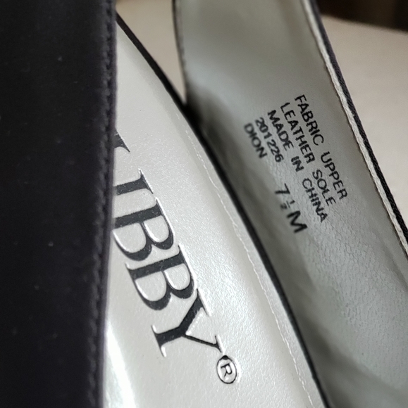 Sam and Libby black open toe slingback heels 7.5 - Picture 4 of 7